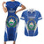 Custom El Salvador Football Couples Matching Short Sleeve Bodycon Dress and Hawaiian Shirt 2025 Vamos La Selecta