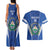 Custom El Salvador Football Couples Matching Tank Maxi Dress and Hawaiian Shirt 2025 Vamos La Selecta