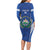 Custom El Salvador Football Family Matching Long Sleeve Bodycon Dress and Hawaiian Shirt 2025 Vamos La Selecta