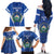 Custom El Salvador Football Family Matching Off The Shoulder Long Sleeve Dress and Hawaiian Shirt 2025 Vamos La Selecta