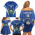 Custom El Salvador Football Family Matching Off Shoulder Short Dress and Hawaiian Shirt 2025 Vamos La Selecta