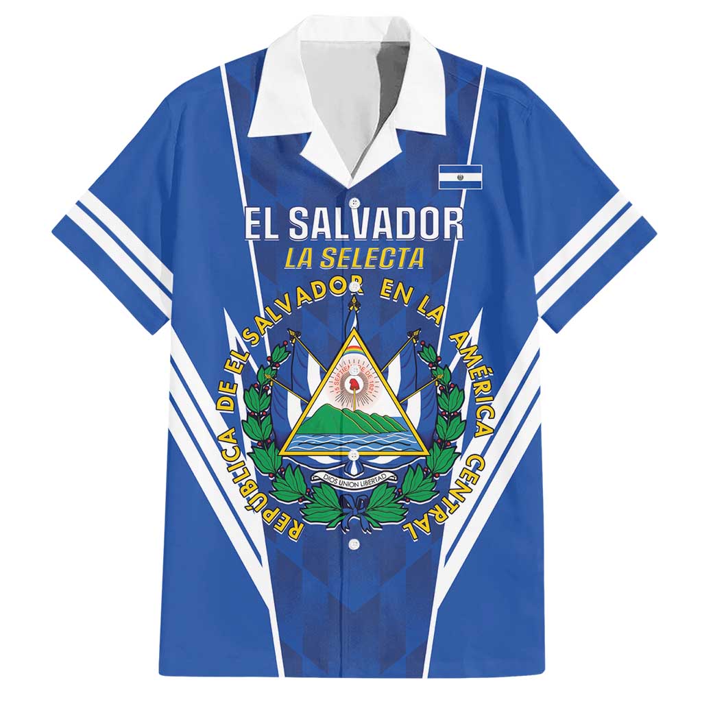 Custom El Salvador Football Hawaiian Shirt 2025 Vamos La Selecta