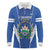 Custom El Salvador Football Long Sleeve Polo Shirt 2025 Vamos La Selecta