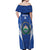 Custom El Salvador Football Off Shoulder Maxi Dress 2025 Vamos La Selecta