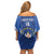 Custom El Salvador Football Off Shoulder Short Dress 2025 Vamos La Selecta