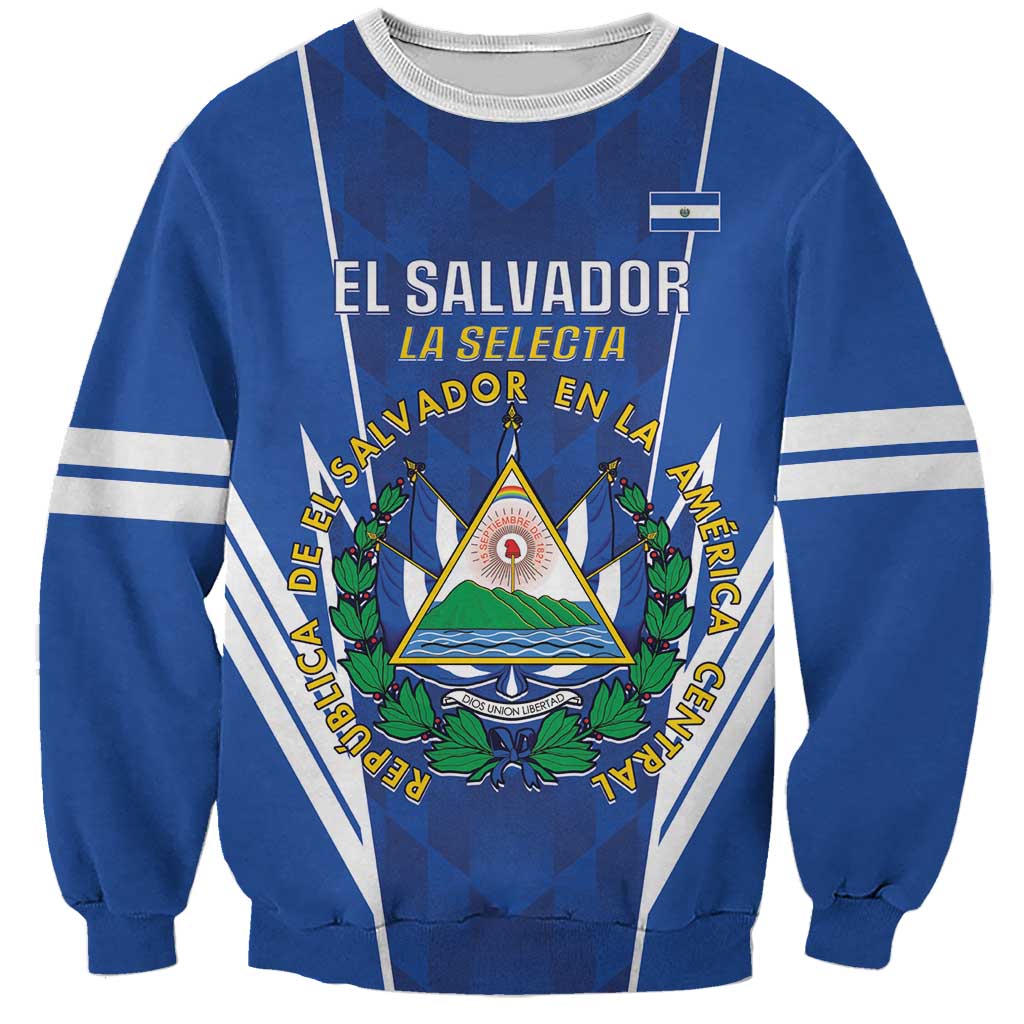 Custom El Salvador Football Sweatshirt 2025 Vamos La Selecta