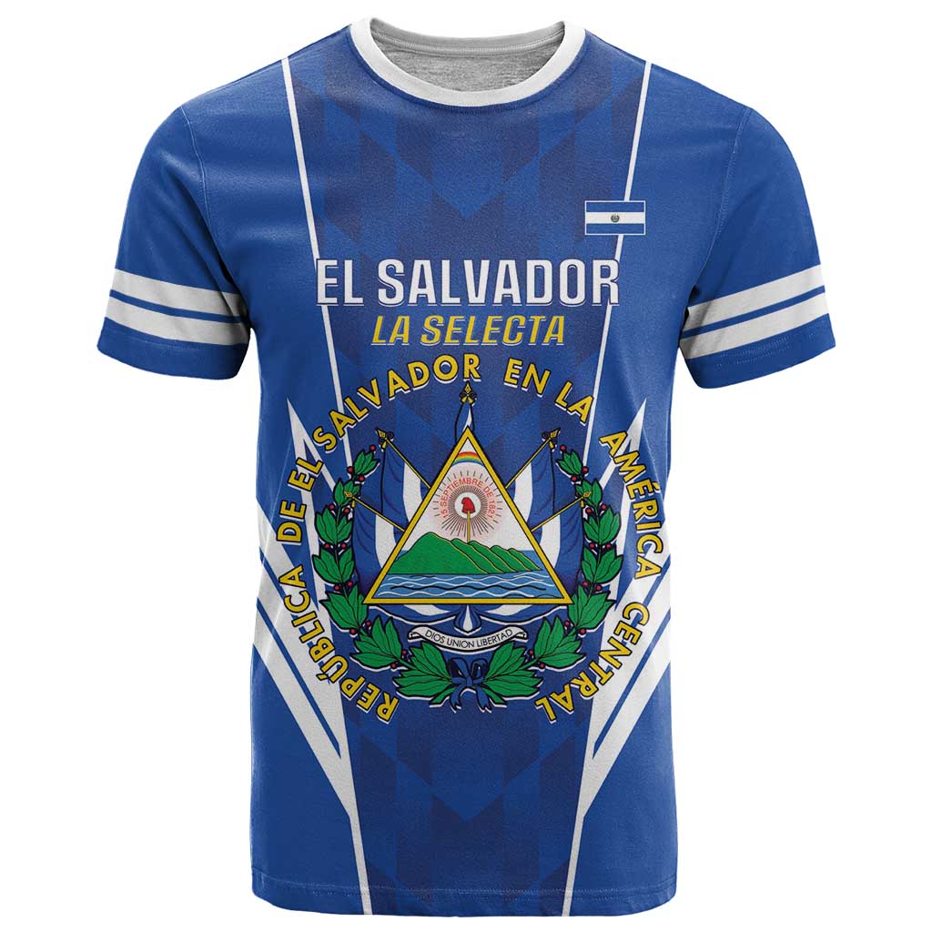 Custom El Salvador Football T Shirt 2025 Vamos La Selecta