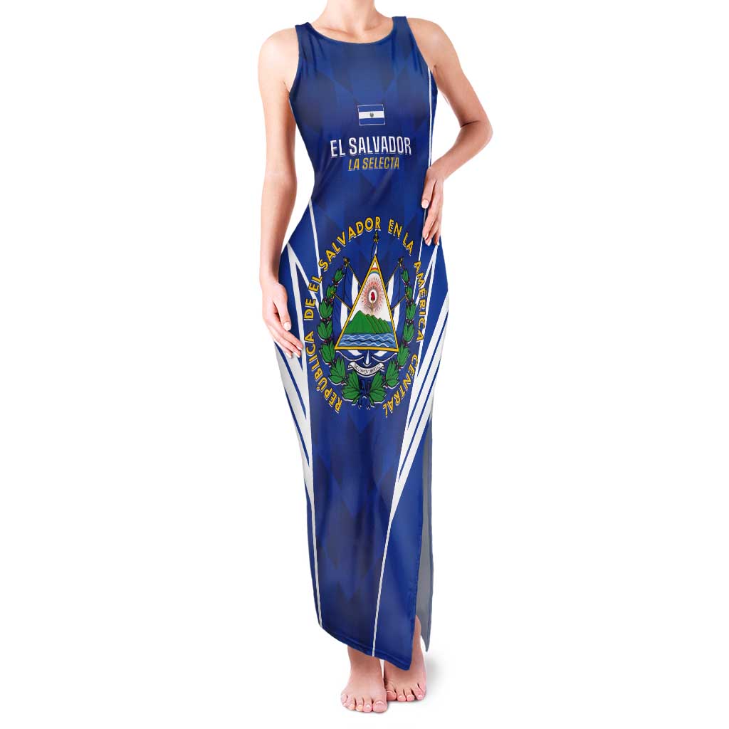 Custom El Salvador Football Tank Maxi Dress 2025 Vamos La Selecta