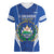 Custom El Salvador Football Women V-Neck T-Shirt 2025 Vamos La Selecta