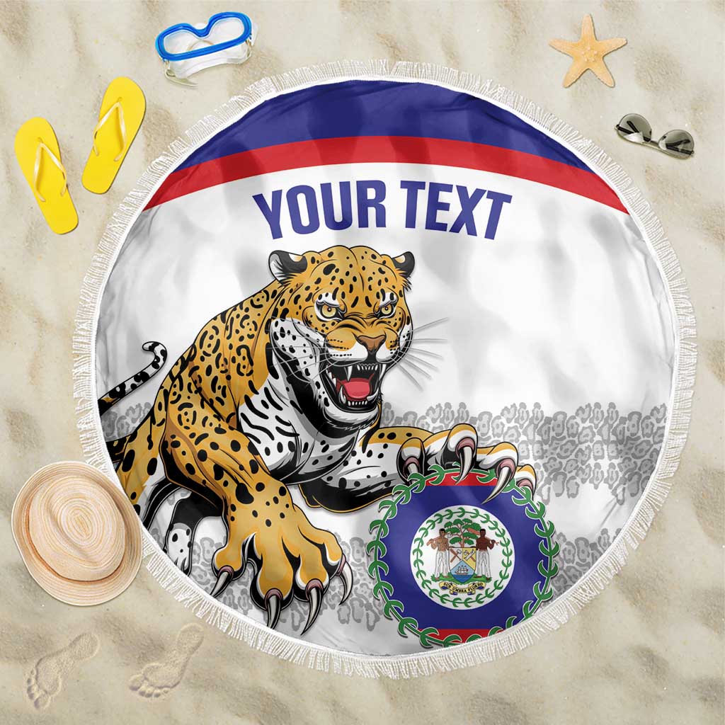 Custom Belize Football Beach Blanket 2025 Go Jaguars