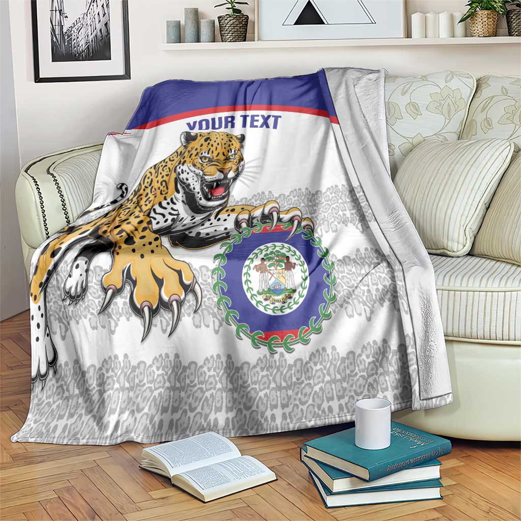 Custom Belize Football Blanket 2025 Go Jaguars