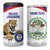 Custom Belize Football 4 in 1 Can Cooler Tumbler 2025 Go Jaguars