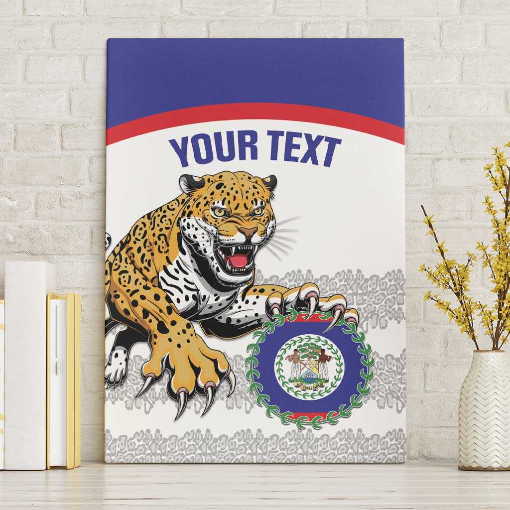 Custom Belize Football Canvas Wall Art 2025 Go Jaguars