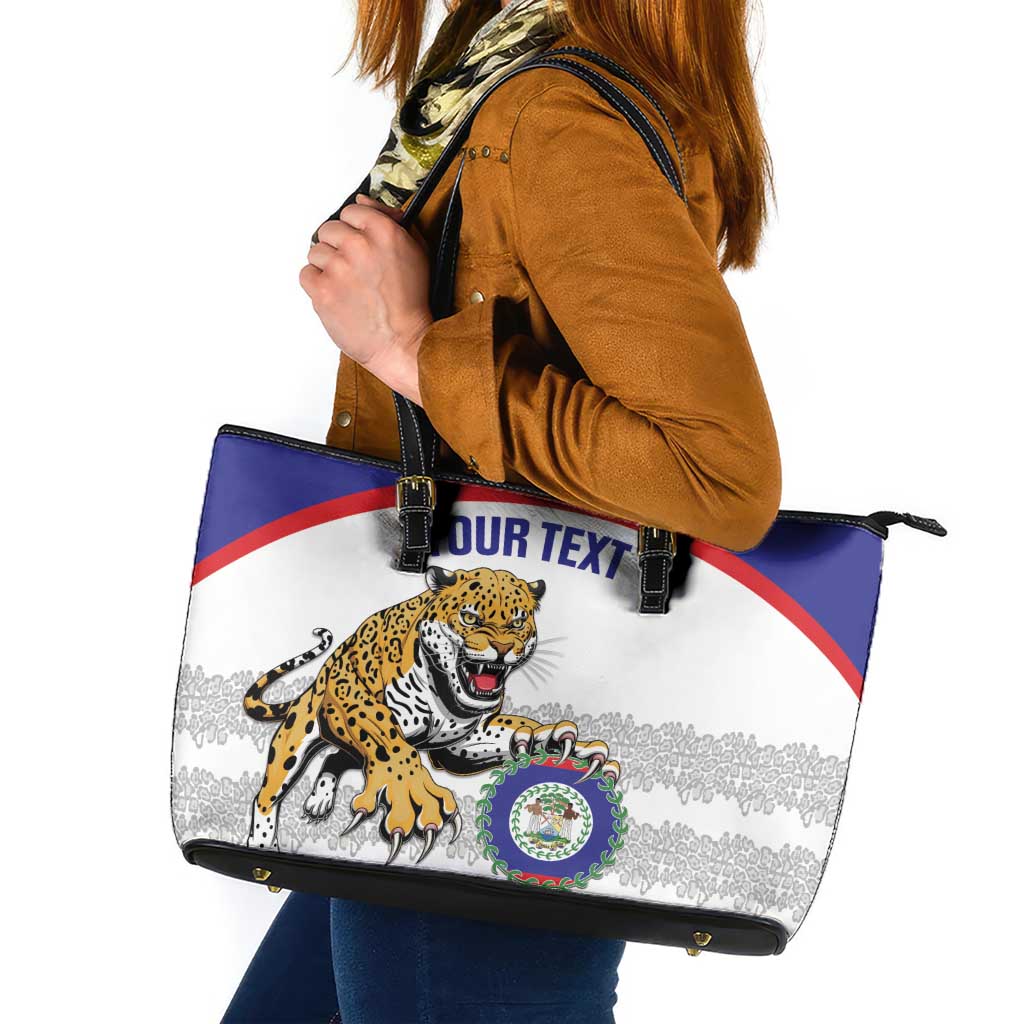 Custom Belize Football Leather Tote Bag 2025 Go Jaguars