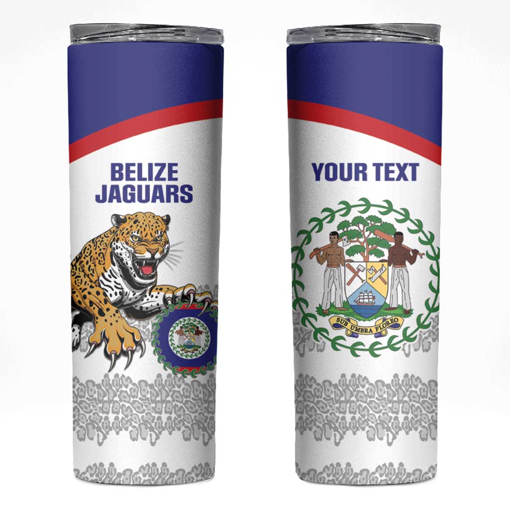 Custom Belize Football Skinny Tumbler 2025 Go Jaguars