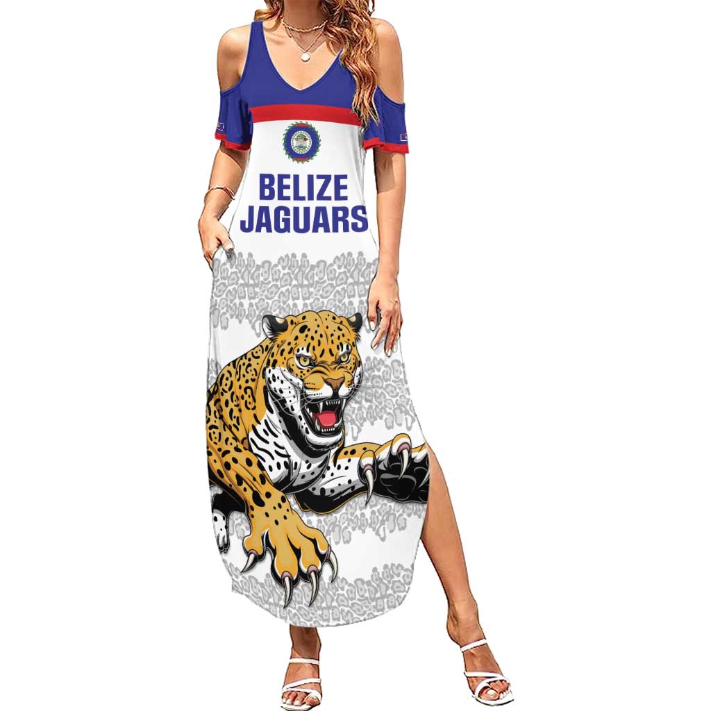 Custom Belize Football Summer Maxi Dress 2025 Go Jaguars