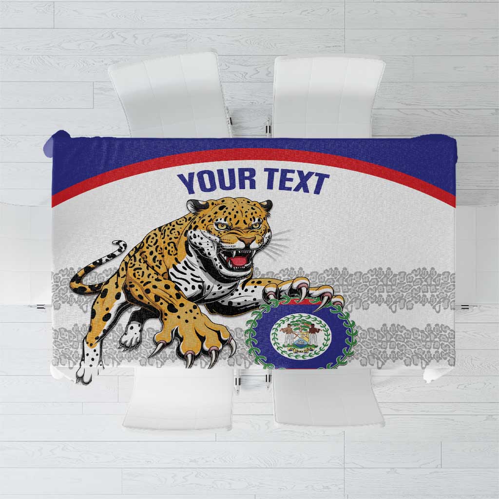 Custom Belize Football Tablecloth 2025 Go Jaguars