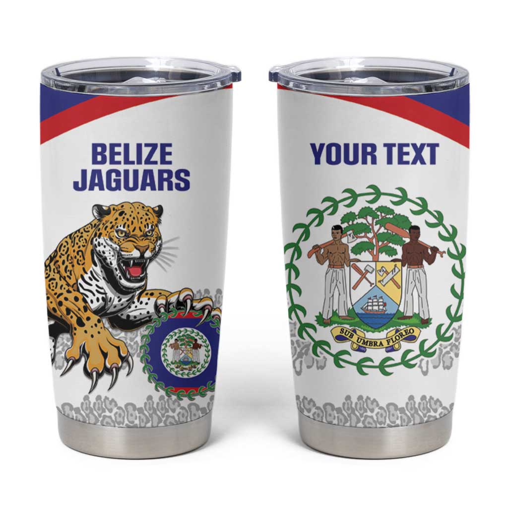 Custom Belize Football Tumbler Cup 2025 Go Jaguars