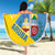 Custom Aruba Football Beach Blanket 2025 Coat Of Arms Style