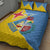 Custom Aruba Football Quilt Bed Set 2025 Coat Of Arms Style