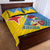 Custom Aruba Football Quilt Bed Set 2025 Coat Of Arms Style