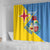 Custom Aruba Football Shower Curtain 2025 Coat Of Arms Style