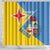 Custom Aruba Football Shower Curtain 2025 Coat Of Arms Style