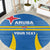 Custom Aruba Football Round Carpet 2025 Go Champions Flag Color