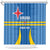 Custom Aruba Football Shower Curtain 2025 Go Champions Flag Color