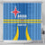 Custom Aruba Football Shower Curtain 2025 Go Champions Flag Color