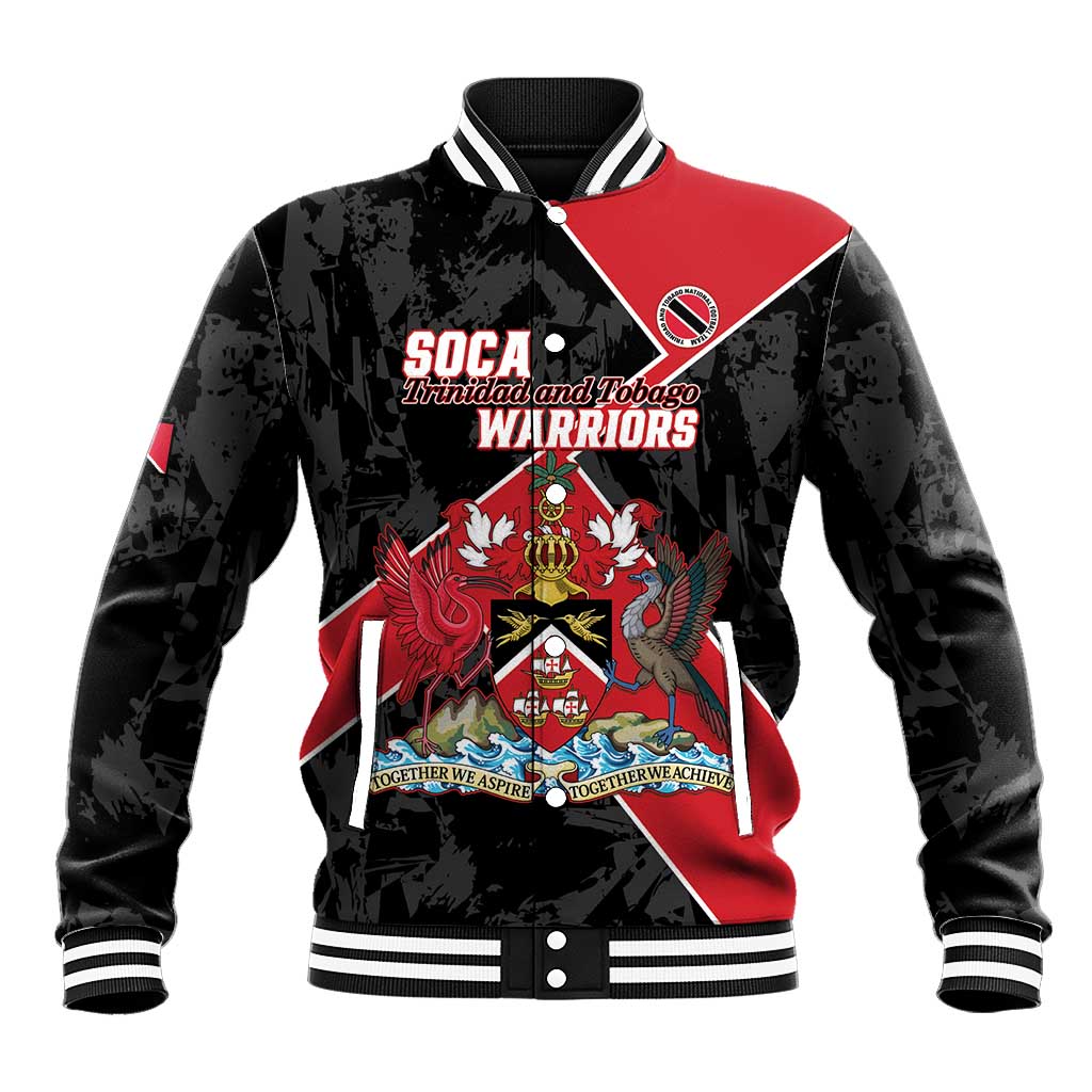 Custom Trinidad and Tobago Football Baseball Jacket 2025 Go Soca Warriors