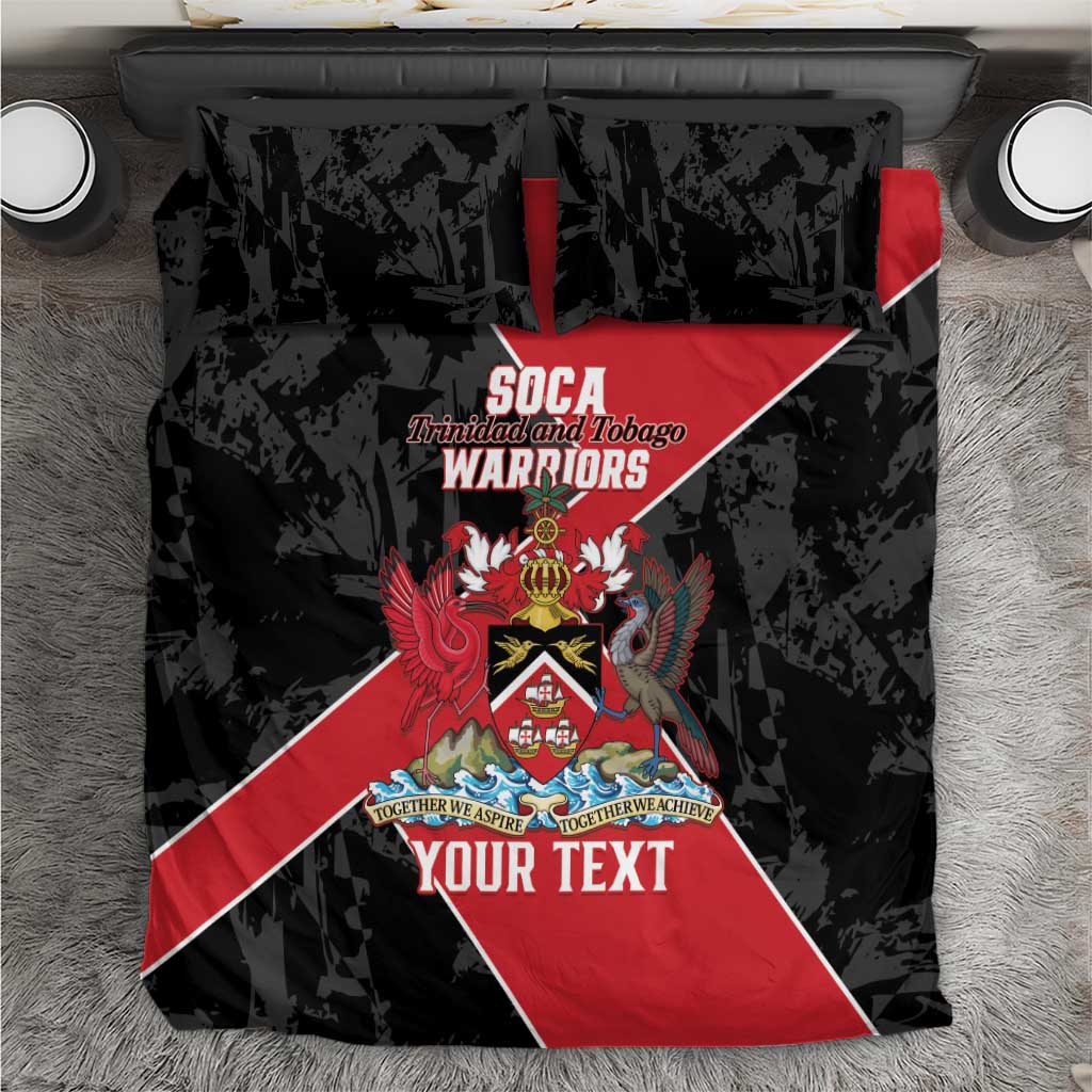 Custom Trinidad and Tobago Football Bedding Set 2025 Go Soca Warriors