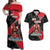 Custom Trinidad and Tobago Football Couples Matching Off Shoulder Maxi Dress and Hawaiian Shirt 2025 Go Soca Warriors