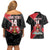 Custom Trinidad and Tobago Football Couples Matching Off Shoulder Short Dress and Hawaiian Shirt 2025 Go Soca Warriors