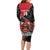 Custom Trinidad and Tobago Football Family Matching Long Sleeve Bodycon Dress and Hawaiian Shirt 2025 Go Soca Warriors