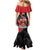 Custom Trinidad and Tobago Football Family Matching Mermaid Dress and Hawaiian Shirt 2025 Go Soca Warriors