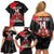 Custom Trinidad and Tobago Football Family Matching Off Shoulder Short Dress and Hawaiian Shirt 2025 Go Soca Warriors