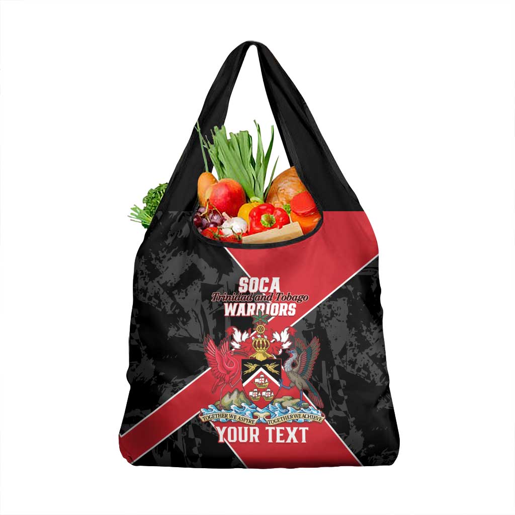 Custom Trinidad and Tobago Football Grocery Bag 2025 Go Soca Warriors