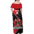 Custom Trinidad and Tobago Football Off Shoulder Maxi Dress 2025 Go Soca Warriors