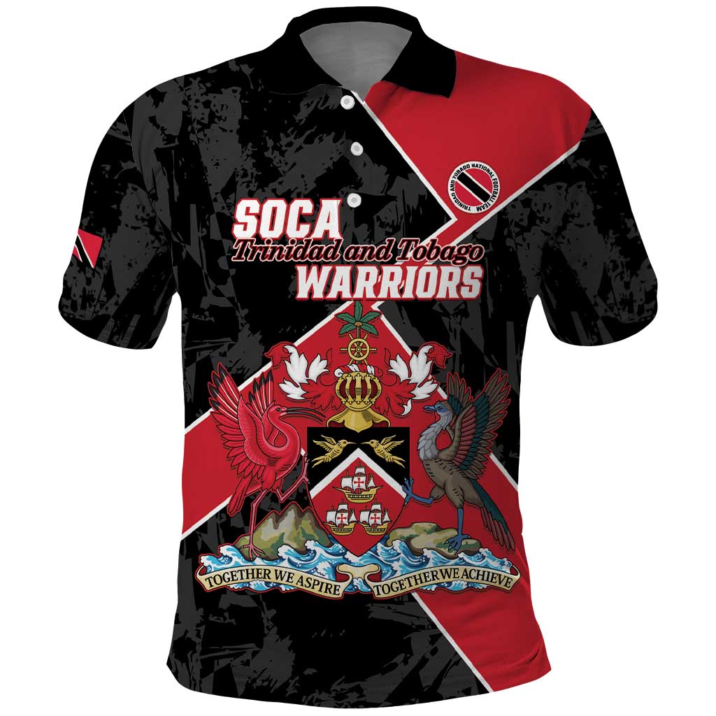 Custom Trinidad and Tobago Football Polo Shirt 2025 Go Soca Warriors