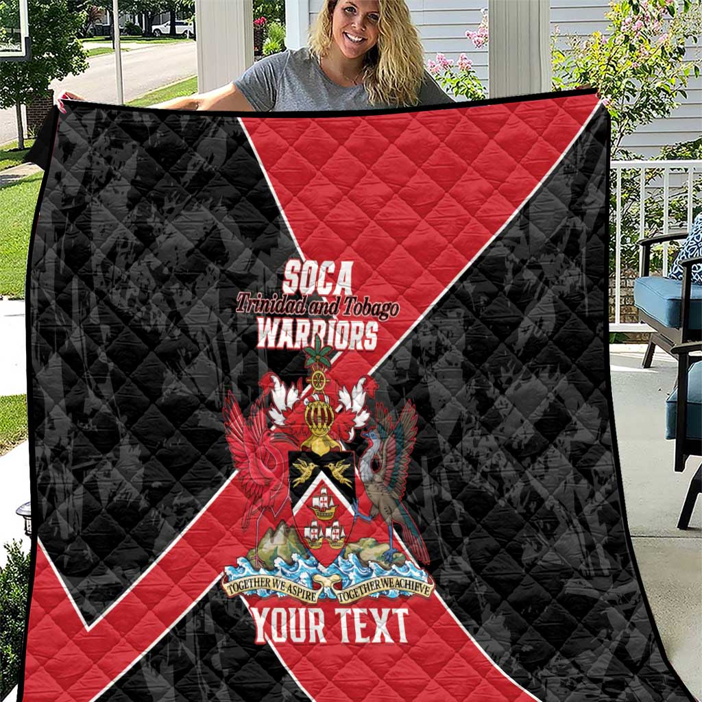 Custom Trinidad and Tobago Football Quilt 2025 Go Soca Warriors