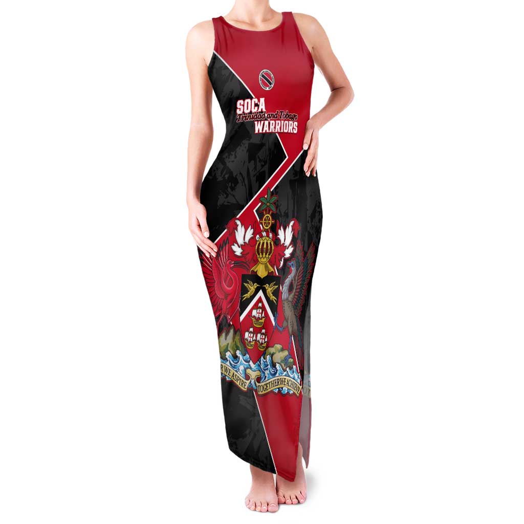 Custom Trinidad and Tobago Football Tank Maxi Dress 2025 Go Soca Warriors