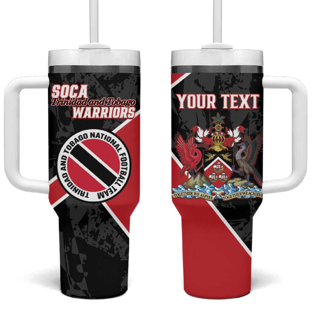 Custom Trinidad and Tobago Football Tumbler With Handle 2025 Go Soca Warriors