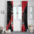 Custom Trinidad and Tobago Football Window Curtain 2025 Go Soca Warriors