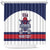 Custom United States Lacrosse Shower Curtain Go Champions White Version