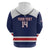Custom United States Lacrosse Zip Hoodie Go Champions Blue Version