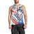 Custom United States Lacrosse Men Tank Top 2025 Grunge Style