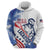 Custom United States Lacrosse Zip Hoodie 2025 Grunge Style