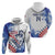 Custom United States Lacrosse Zip Hoodie 2025 Grunge Style
