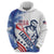 Custom United States Lacrosse Zip Hoodie 2025 Grunge Style